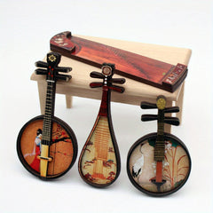 Doll House Wind Pipa Ethnic Musical Instrument Mini Furniture Model