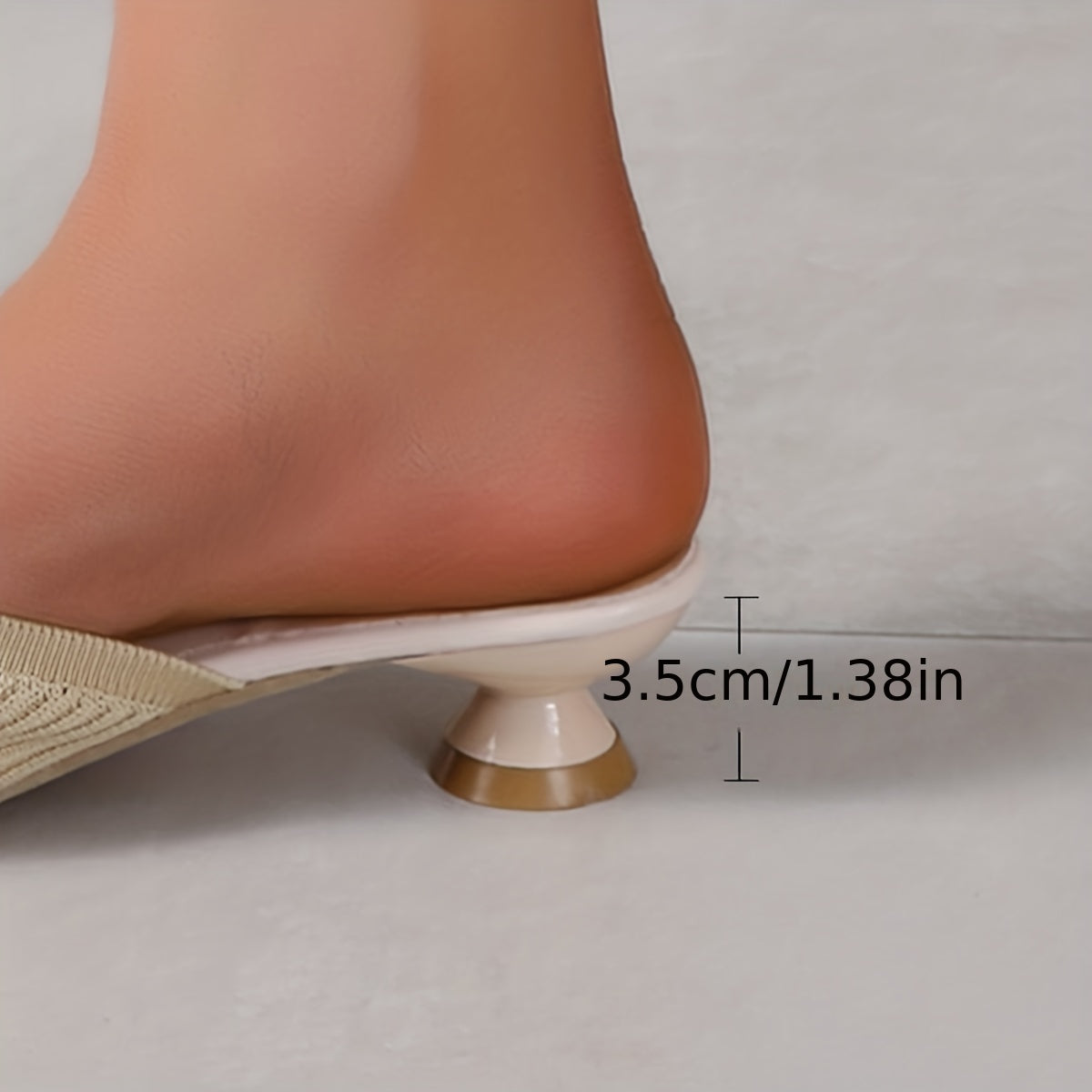 Women's Breathable Low Heel Slip On Shoes Pointed Toe Comfortable Summer Shoes