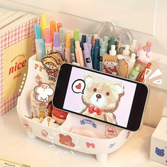 Modern Pen Holder Stationery Storage Box Office Desktop Storage Large Capacity