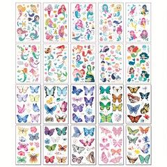 Herbal Tattoo Stickers Waterproof Long lasting Clavicle Arm Simulation