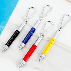 Mini 6-In-1 Tool Pen Touch Screen Ruler Level Screwdriver