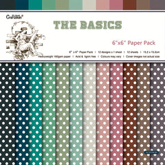 12pcs Retro Polka Dot Circus DIY Scrapbook Paper 15x24cm Non Adhesive