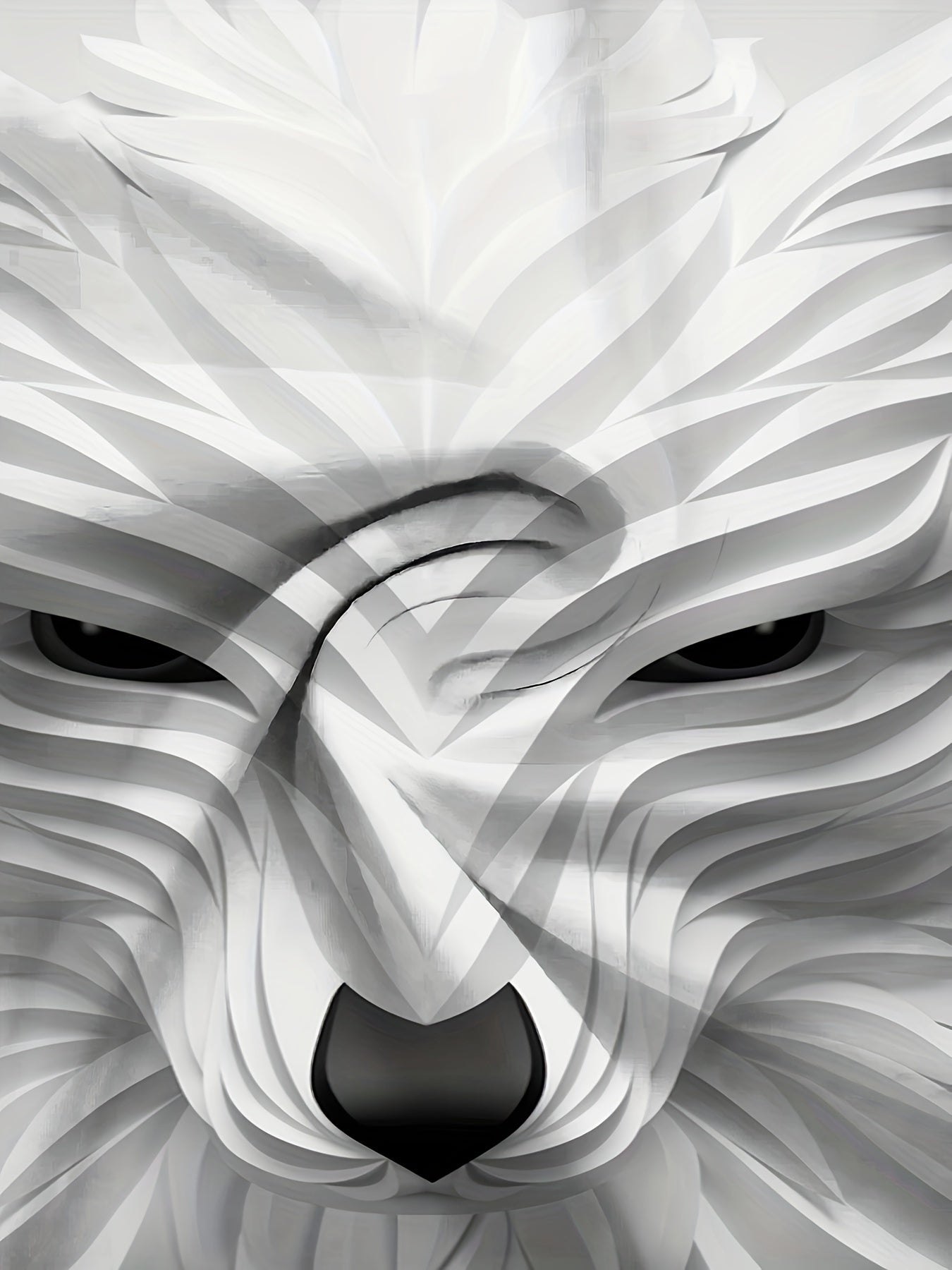 Wolf Graphic Print Hoodie for Men Loose Hooded Pullover Autumn Winter