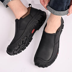 Men's Slip On Hiking Boots Non Slip Outdoor Trekking Shoes