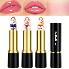 Nourishing Flower Jelly Lipstick Temperature Changing Smudge Proof