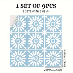 9pcs Nordic Style Floor Stickers Non slip Waterproof Decal Vinyl Stickers
