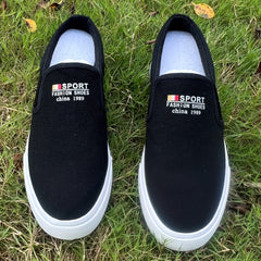 Men's Canvas Loafer Shoes Lightweight Slip On Shoes Spring Summer