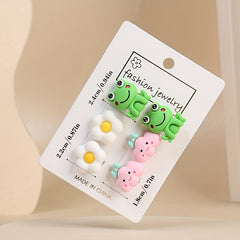 3 Pairs Clip-On Earrings Set for Kids, Teens, Women