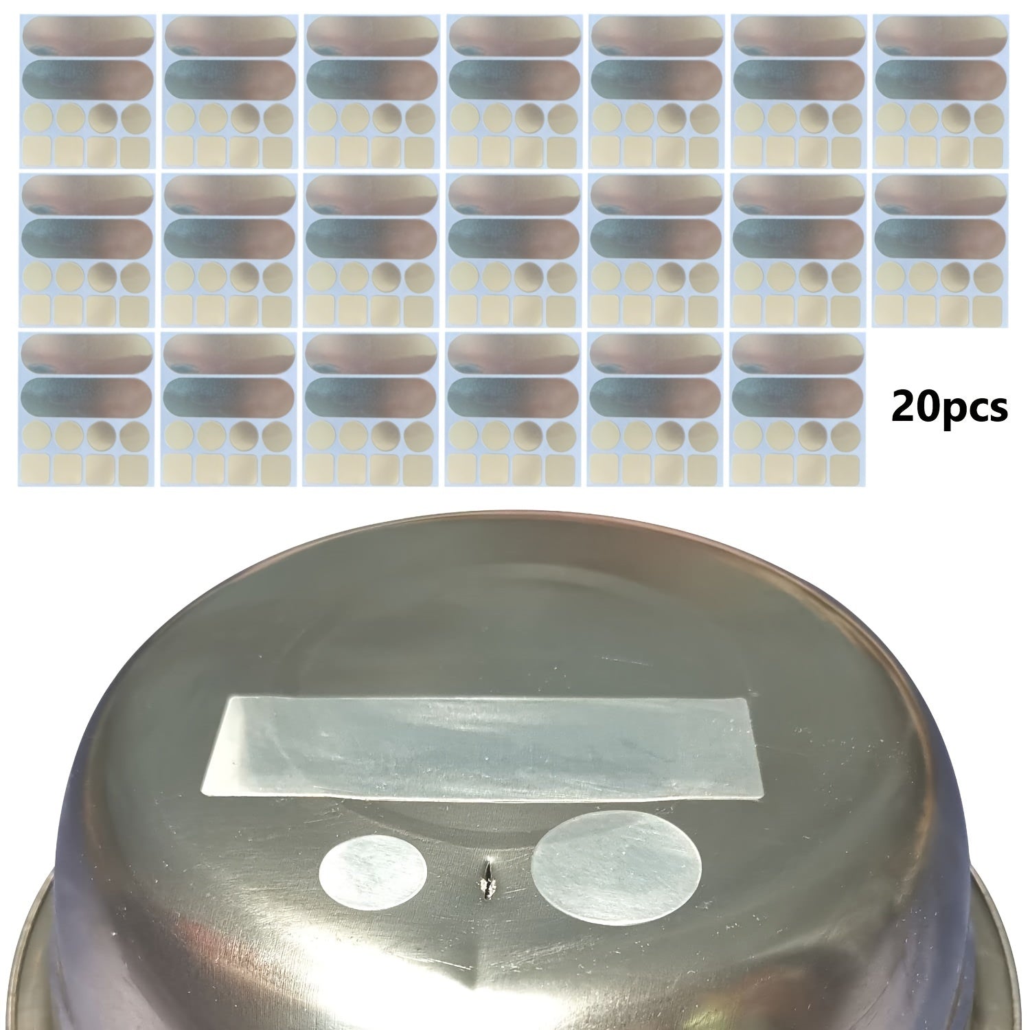 20pcs Aluminum Patch Repair Kit for Cookware - High Temperature Resistance
