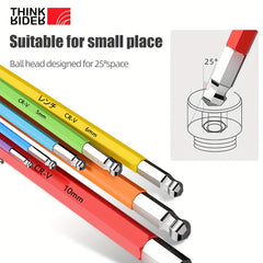 ThinkRider 9 Function Bike Repair Tools L Wrench Set for Inner Hexagon Bolts
