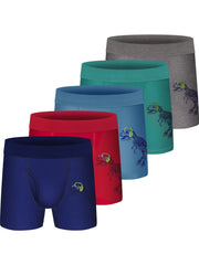 5pcs Boys Cartoon Boxer Briefs Underwear