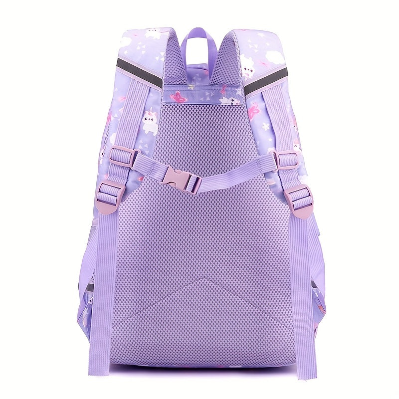 Kids Schoolbag w/ Spine Protection Large Capacity Backpack