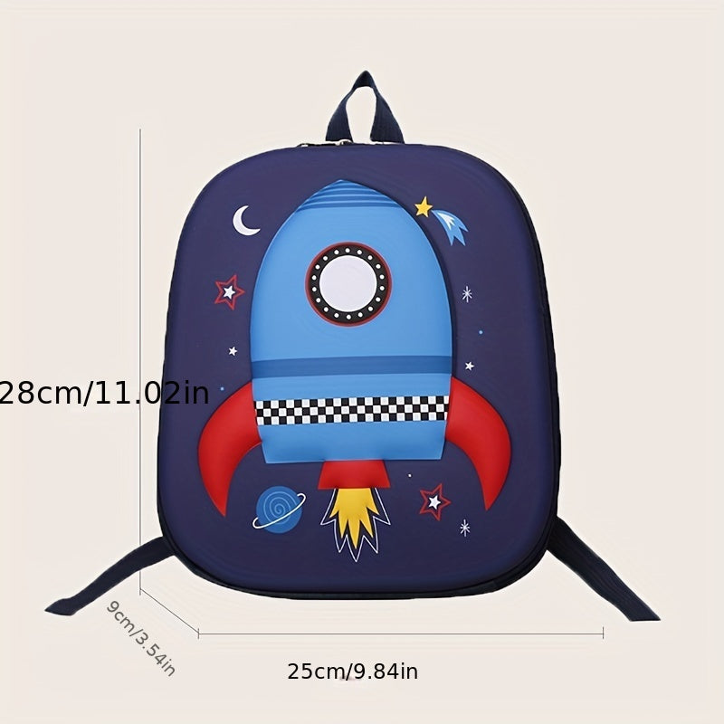 Dinosaur Rocket Cat Backpack Large Capacity Schoolbag