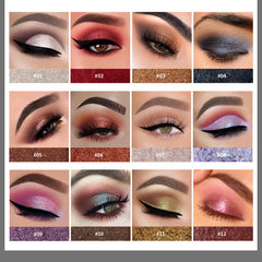 Creamy Pearl Eyeshadow 12 Colors - High Pigment