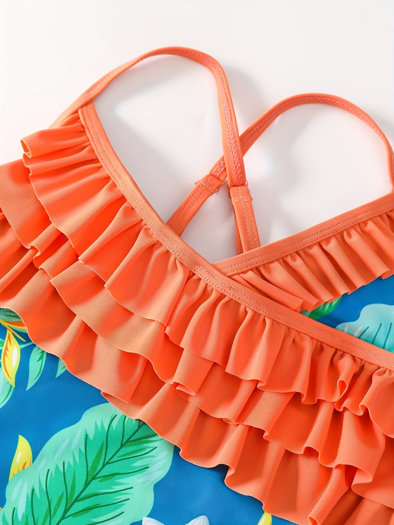 Cute Ruffle One Piece Swimsuit for Girls