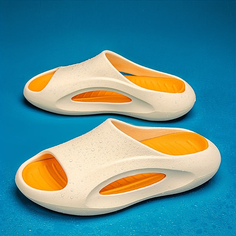 Men's Platform Slides Casual Non Slip Slippers Open Toe Shoes