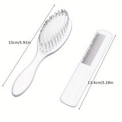 2pcs Baby Comb Massage Comb Brush Set Newborn Massage Comb