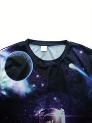 Men's 3D Print Loose T Shirt for Summer Fun