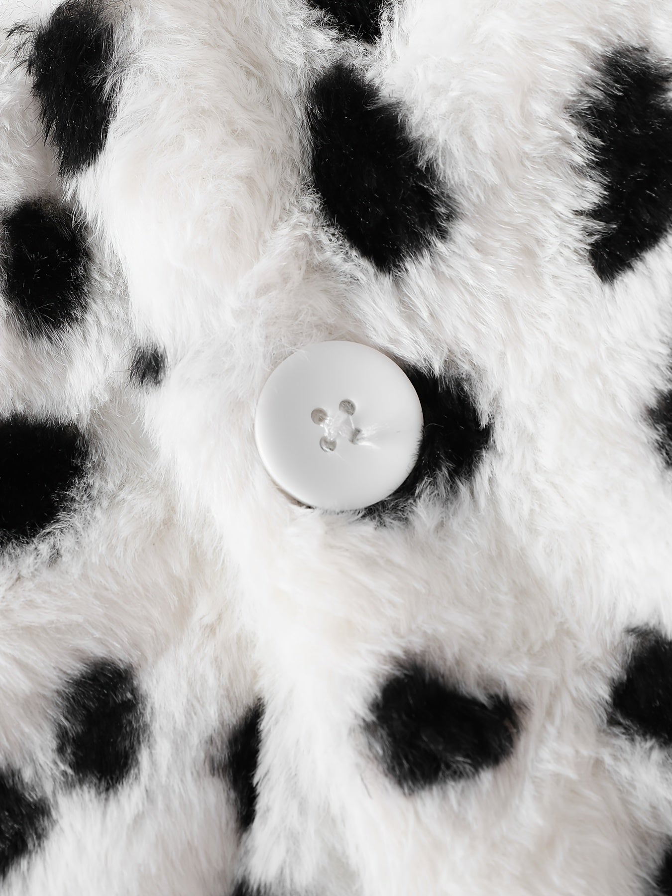 Kids' Cow Print Ear Fleece Hooded Coat For Girls And Boys