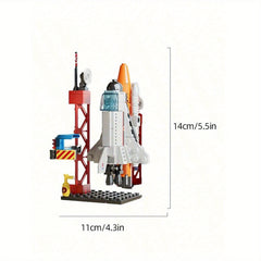 Interactive Space Building Block Toy for Kids - Astronaut Rocket Station