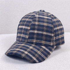 Plaid Baseball Cap Vintage Casual Sunshade Dad Hat Unisex Sun Hats For Men