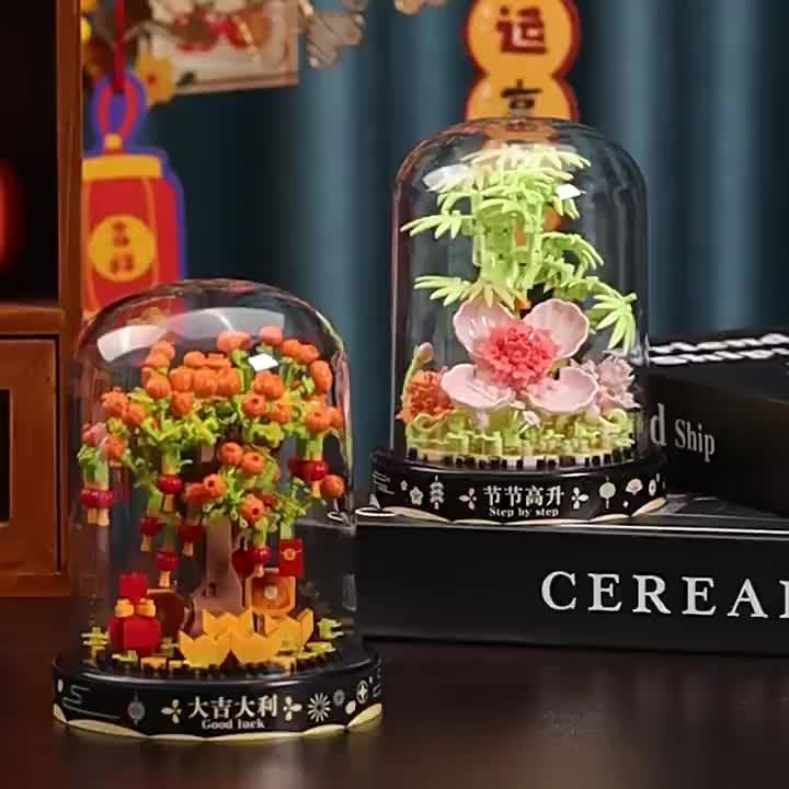 1150pcs Flower Tree Building Blocks Assembly ABS Material
