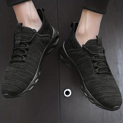 Men's Knit Sneakers Lace Up Breathable