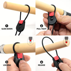 8pcs Elastic Fishing Rod Tie Strap Rods Storage Belt Outdoor Fishing Tools