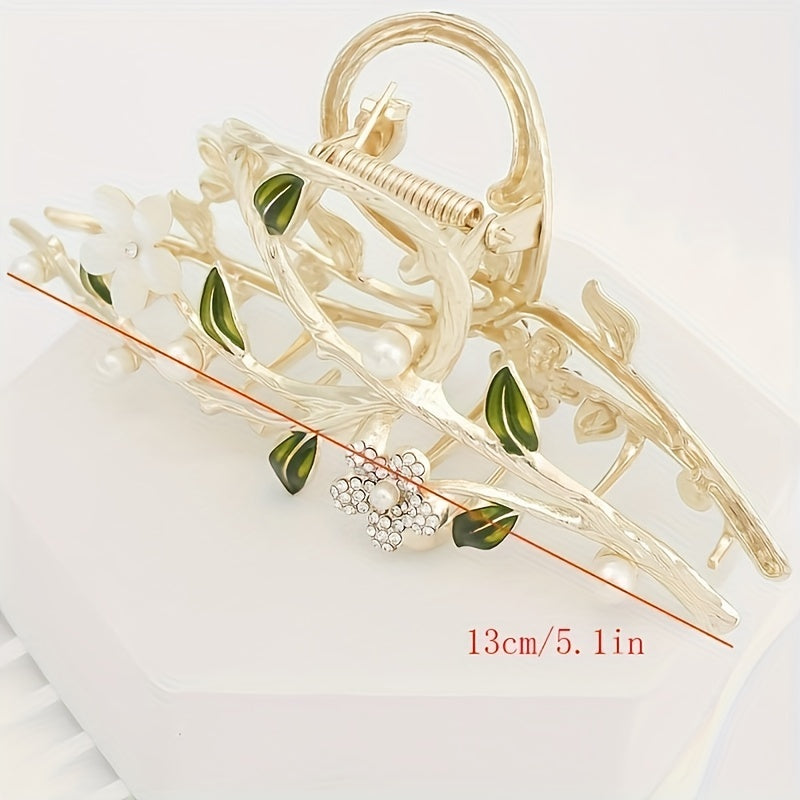 Large Flower Hair Clip Metal Claw Hair Accessory Girls Kids