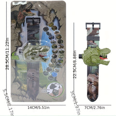 Dinosaur 3D Projector Watch Toy - 24 Patterns Creative Digital Wrist Watch