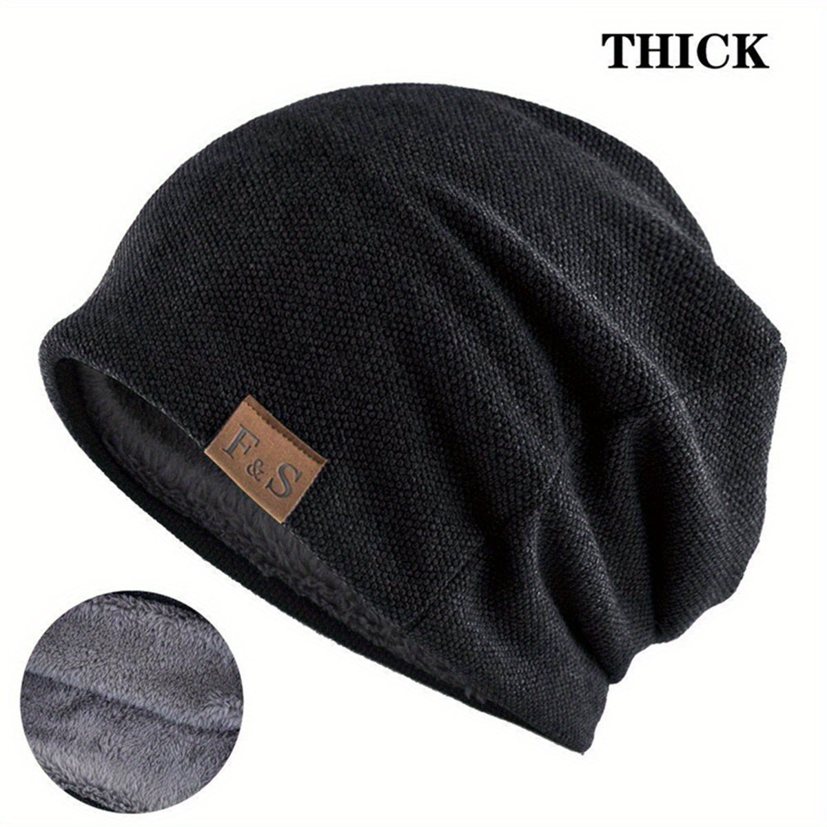 Spring Warm Beanies Knitted Solid Casual Soft Knitting