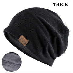 Spring Warm Beanies Knitted Solid Casual Soft Knitting