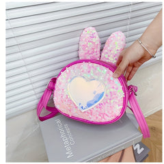 Girls Rabbit Ears Princess Messenger Bag Single Shoulder Bag