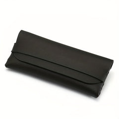 Soft PU Leather Glasses Bag Portable Container Minimalist Flap Case