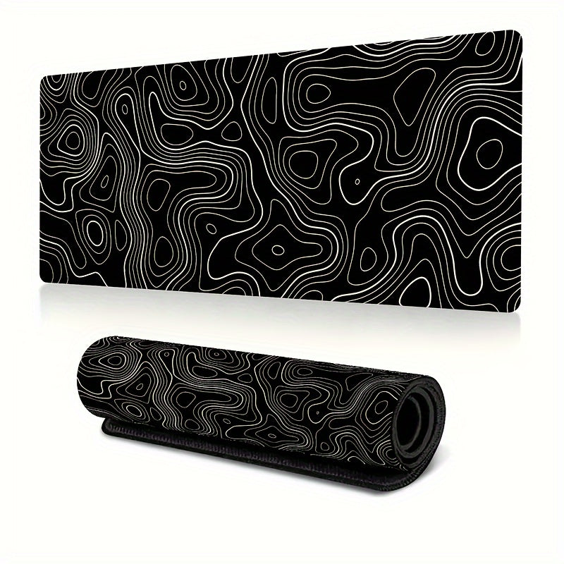 XL Gaming Mouse Pad Non Slip Rubber Base Stitched Edges - Home Office Gaming