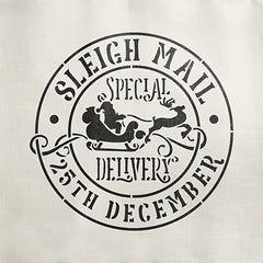 1pc Sleigh Mail Merry Christmas Stencil For Painting DIY