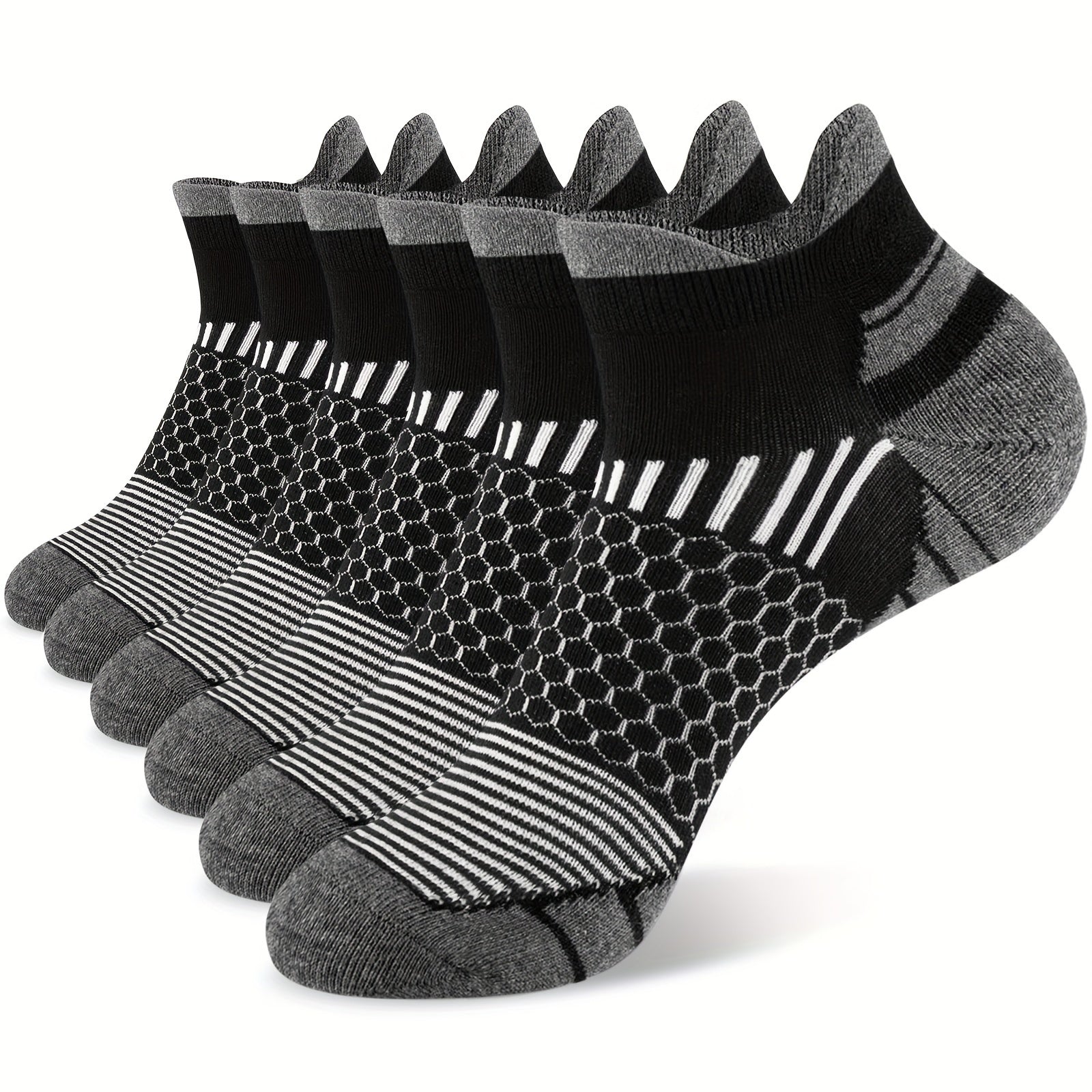 Men's Cushion Ankle Socks for Sports, 3 Pairs