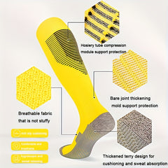 Men's Over The Knee High Sport Socks Sweat Absorbing Comfy Breathable