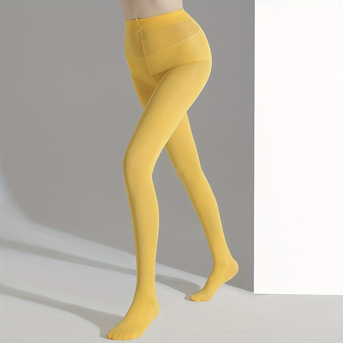 Elastic High Waist Footed Pantyhose Women's Stockings & Hosiery