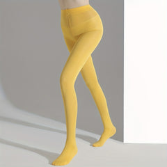 Elastic High Waist Footed Pantyhose Women's Stockings & Hosiery