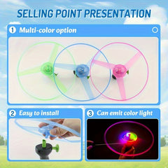 LED Flying Disc Toy for Kids Outdoor Games with Colorful LEDs