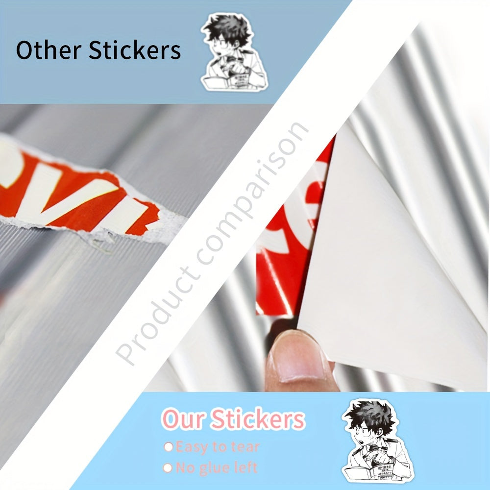100pcs Anime Stickers Pack Waterproof Vinyl Laptop Water Bottle