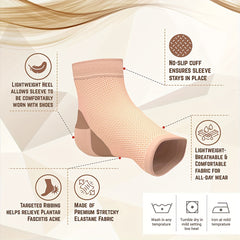 Ankle Compression Sleeve Plantar Fasciitis Socks Men Women Support