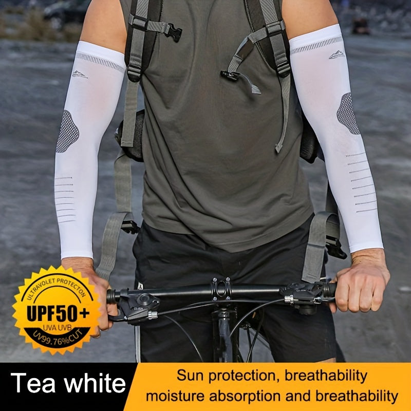 Ice Silk Sunscreen Arm Sleeves for Outdoor Sports
