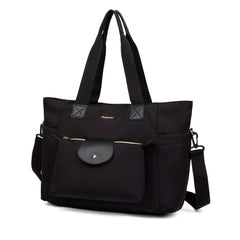 LEQUEEN Spacious Diaper Bag Multifunctional Mommy Tote Durable Oxford Fabric