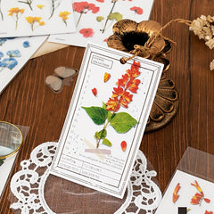 Pressed Flower Themed Stickers Dried Floral Resin Stickers Decals