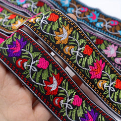 Vintage Jacquard Ribbon Trim Embroidered Sewing Lace Ribbon Fabric