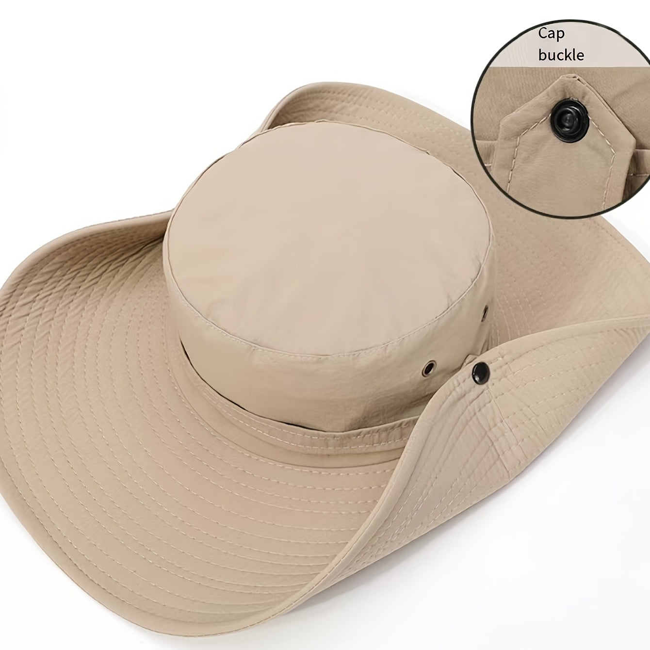 Breathable Men's UV Protection Bucket Hat for Outdoor Activities