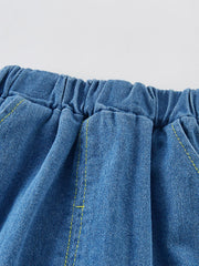 Baby Boy Dog Wide Leg Jeans