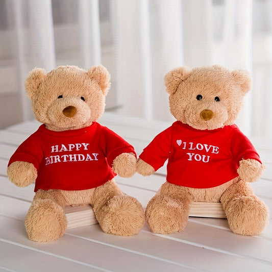 Love You Teddy Bear Plush Toy Gift 11"